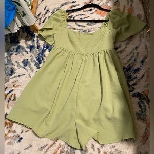 Vestique Swiss dot romper